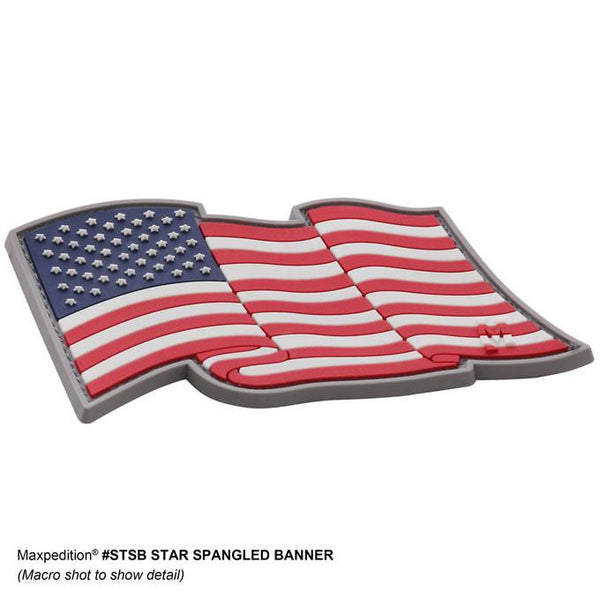 STAR SPANGLED BANNER PATCH - MAXPEDITION, Patches, Military, CCW, EDC, Tactical, Everyday Carry, Outdoors, Nature, Hiking, Camping, Bushcraft, Gear, Police Gear, Law Enforcement