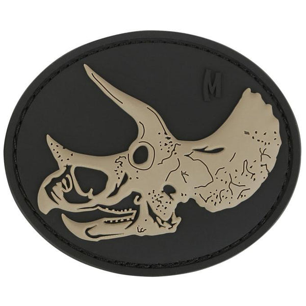 TRICERATOPS SKULL PATCH - MAXPEDITION, Patches, Military, CCW, EDC, Tactical, Everyday Carry, Outdoors, Hiking, Camping, Bushcraft, Gear, Police Gear, Law Enforcement