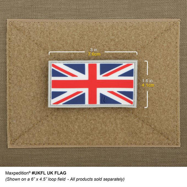 UK FLAG PATCH - MAXPEDITION, Patches, Military, CCW, EDC, Tactical, Everyday Carry, Outdoors, Hiking, Camping, Bushcraft, Gear, Police Gear, Law Enforcement