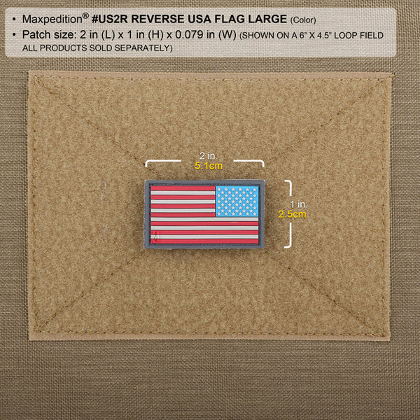 1x4 Distressed USA FLAG Velcro Morale Patch