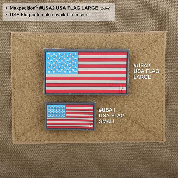 USA Flag PVC Patch with Velcro Backing – Kind of Outdoorsy