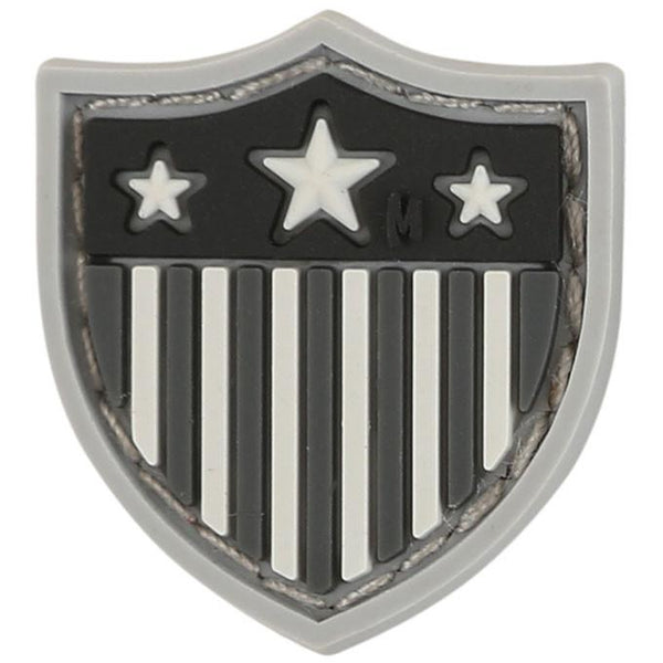 USA SHIELD MICROPATCH - MAXPEDITION, Patches, Military, CCW, EDC, Tactical, Everyday Carry, Outdoors, Hiking, Camping, Bushcraft, Gear, Police Gear, Law Enforcement
