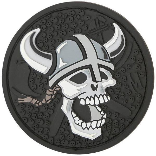 VIKING SKULL PATCH - MAXPEDITION, Patches, Military, CCW, EDC, Tactical, Everyday Carry, Outdoors, Hiking, Camping, Bushcraft, Gear, Police Gear, Law Enforcement